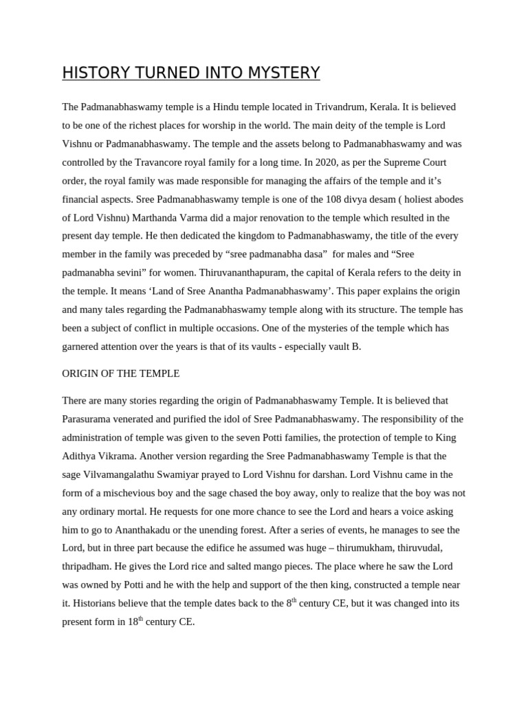History Turned Into Mystery PDF(00)