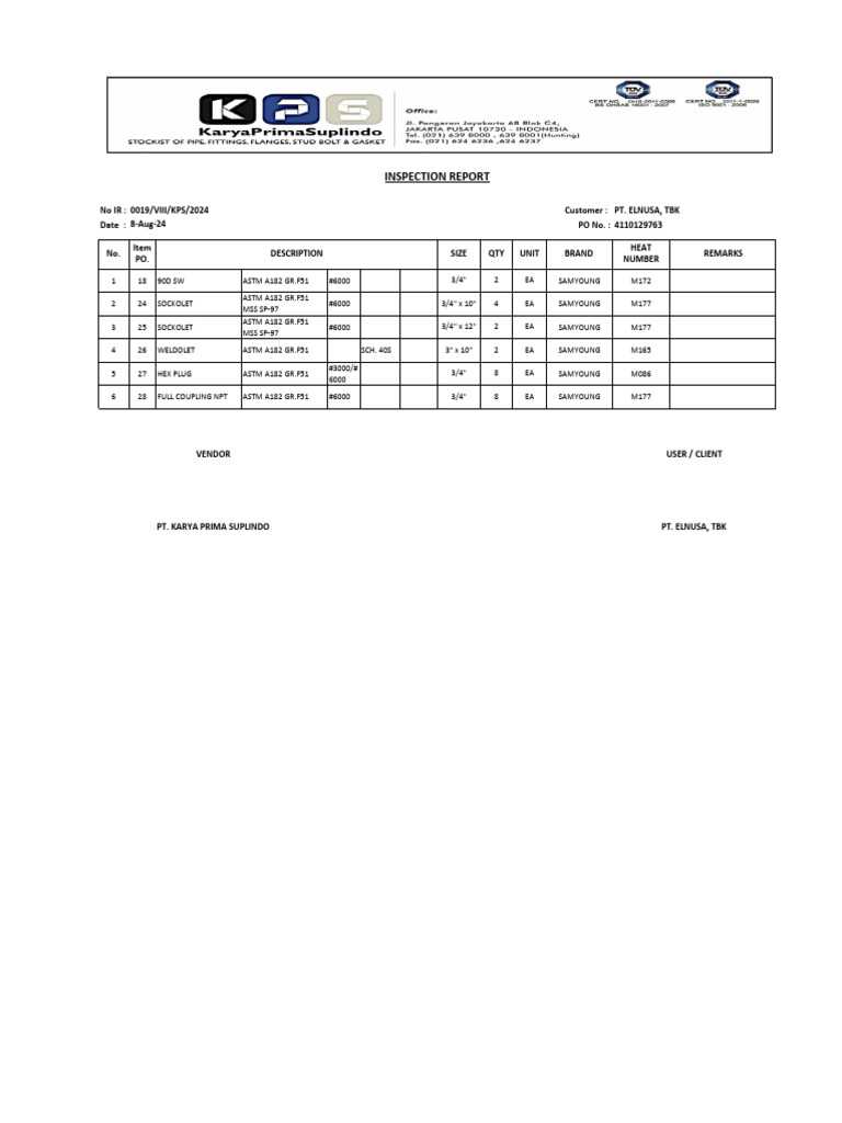 Ir 0019 Elnusa, TBK (4110129763) | PDF