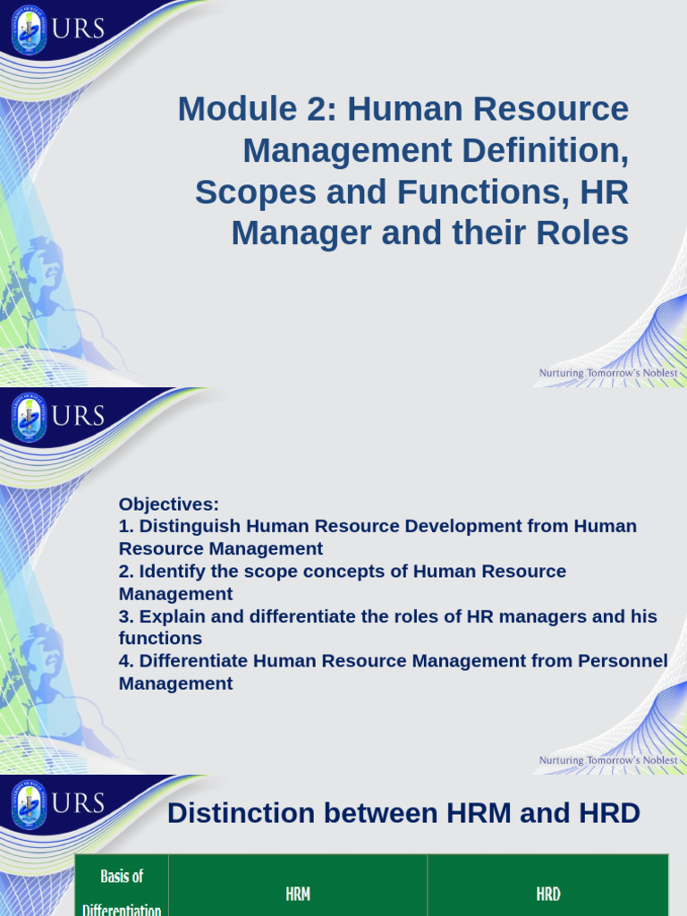 Module 2 Human Resource Management | PDF