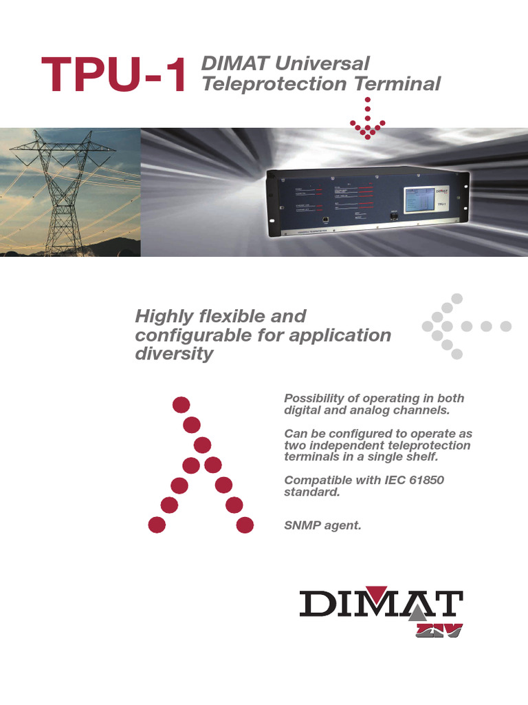 Teleprotection DIMAT - TPU-1 | PDF