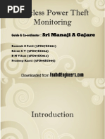 Wireless Power Theft Monitering Ppt