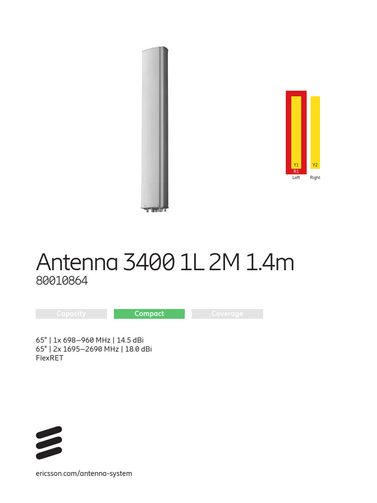 Datasheet Antenna 80010864 | PDF