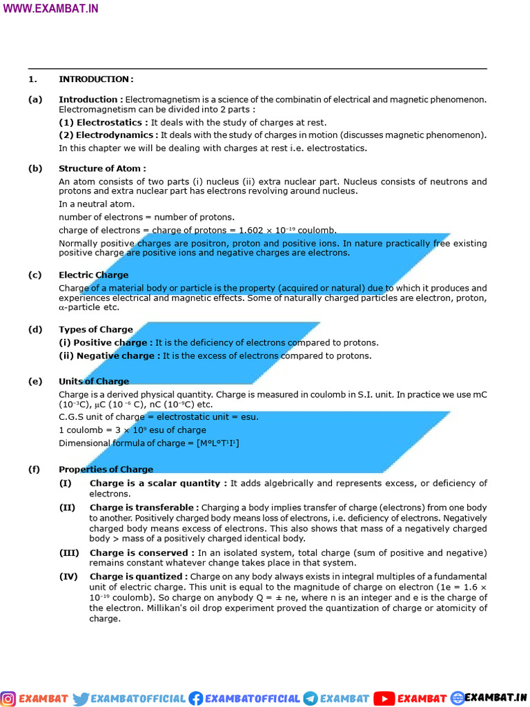 Electrostatics 1 | PDF