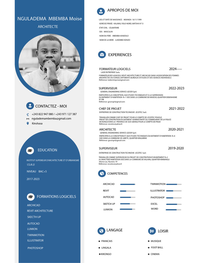 Cv-Moise Nguladema Compressed | PDF