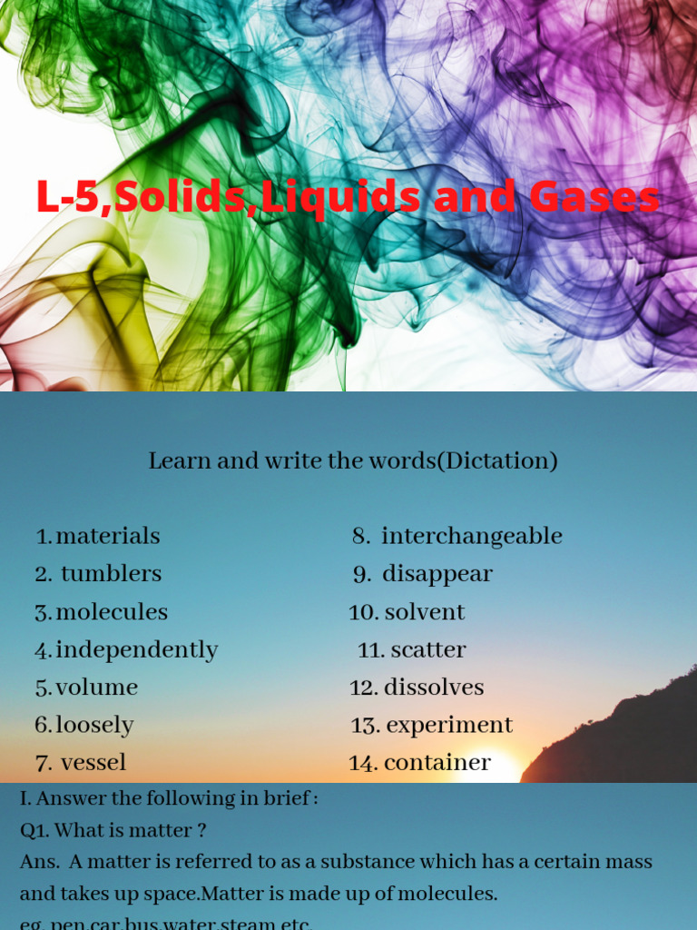 STD IV Class Note 12 Science CH 5 2021 22 | PDF