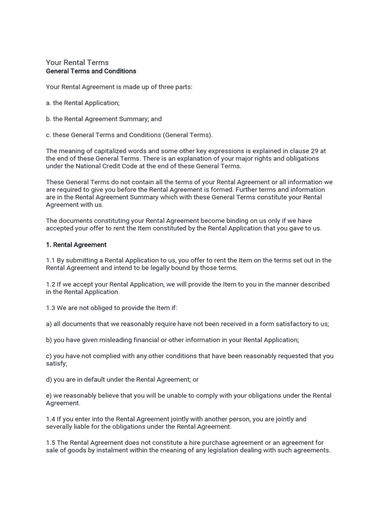 General Terms and Conditions | PDF | Indemnity | Security Interest