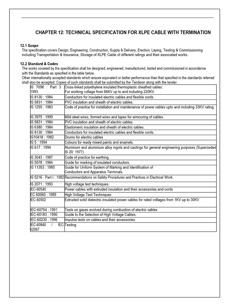 ASAM ELECTRIC Cable & Termination | PDF