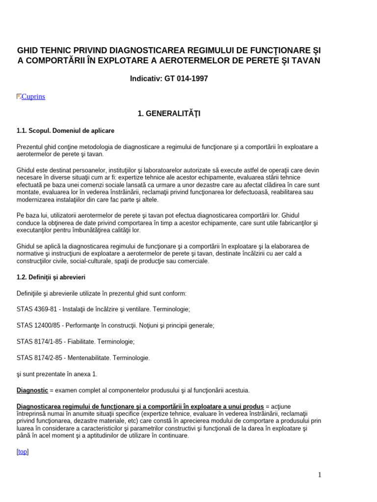 Indicativ GT 014-1997 | PDF