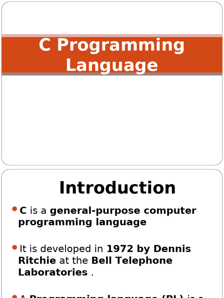 C Programming Language | PDF