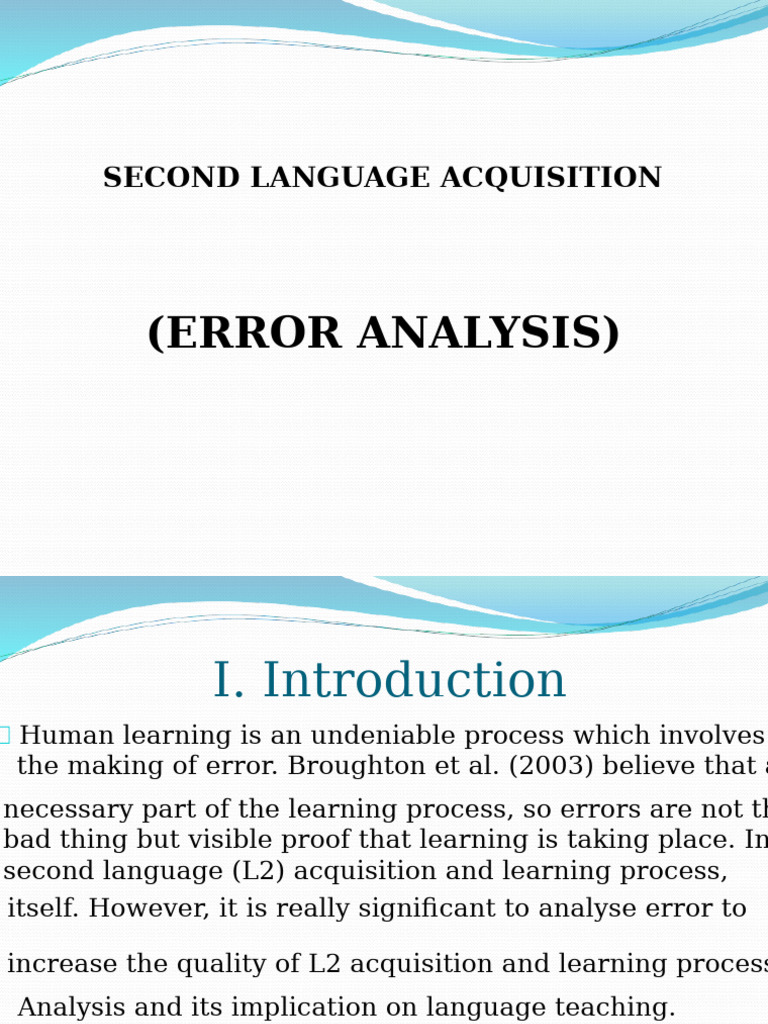 Error Analysis | PDF