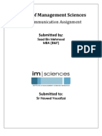 Short Report Specimen Business Communication