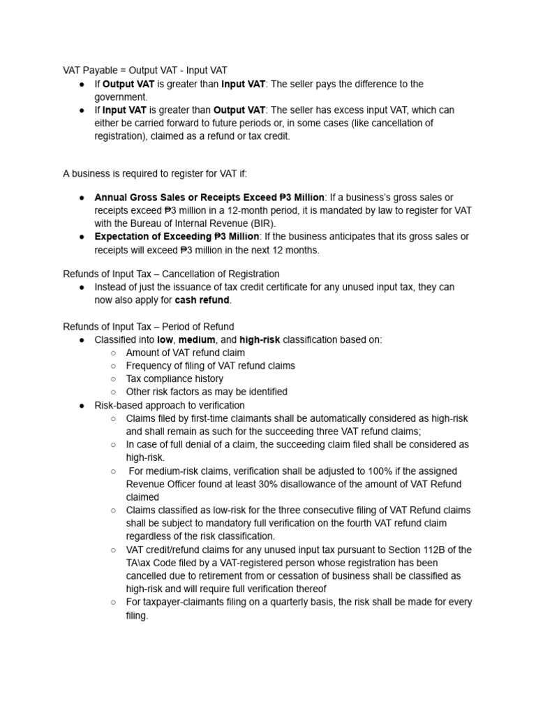 VAT Regulations in the Philippines | PDF | Value Added Tax | Taxes