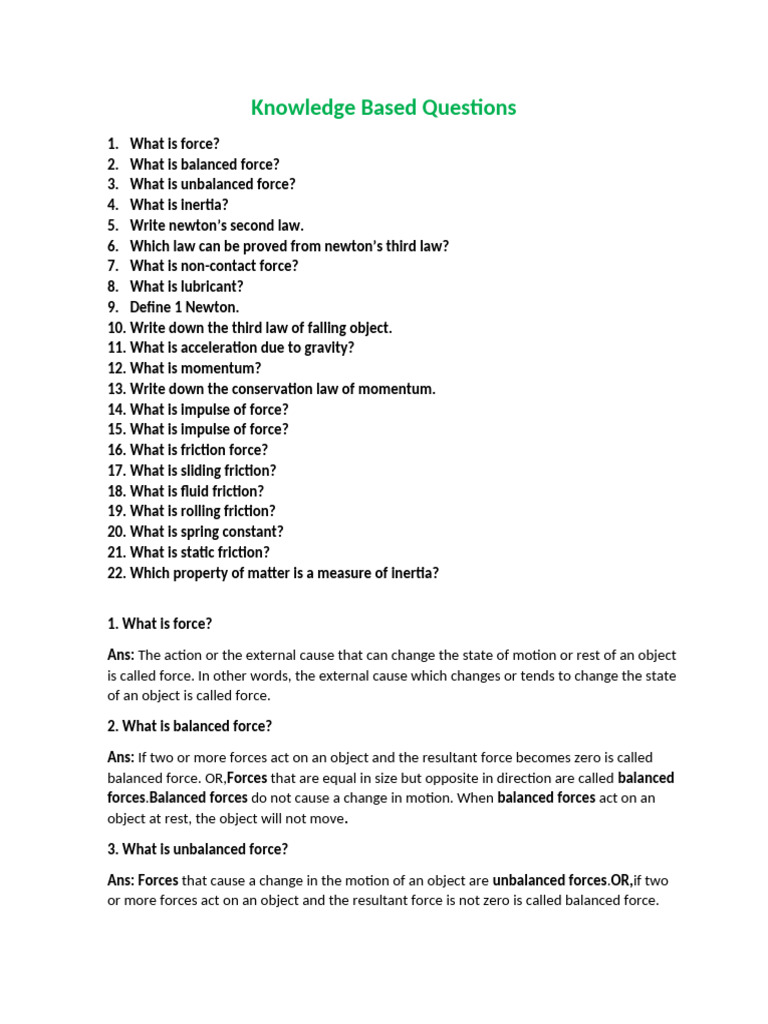 Knowledge 3 | PDF