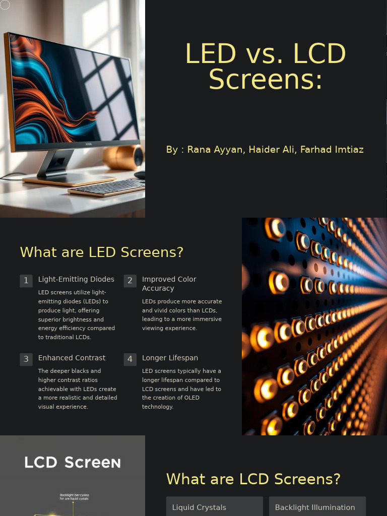LED Vs LCD Screens A Detailed Comparison | PDF