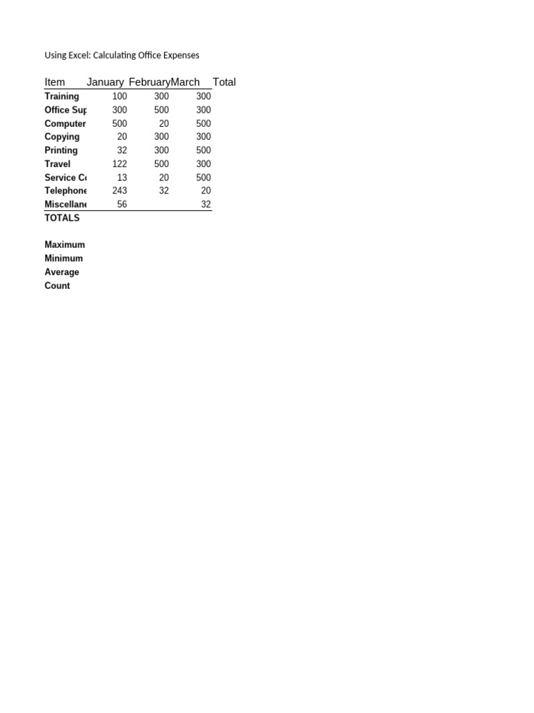 Learning Excel Class 1 | PDF