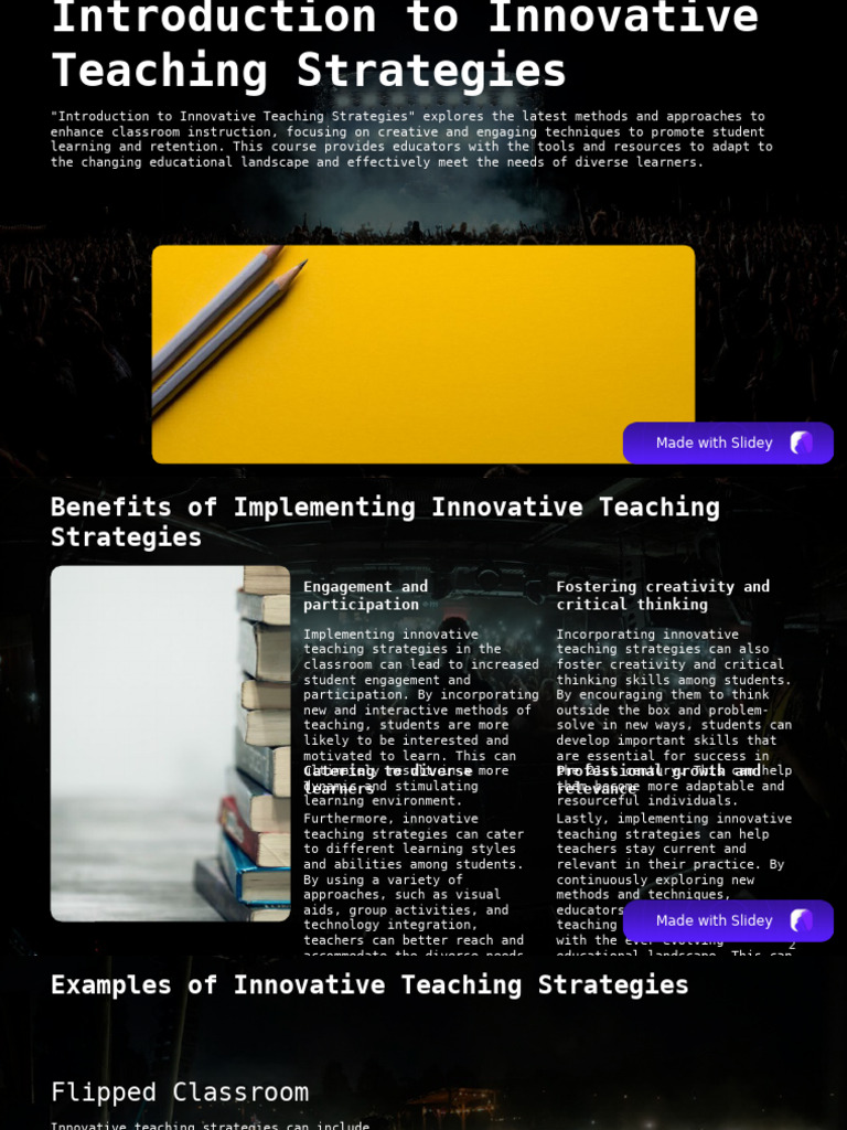 Innovative Teaching Strategies Guide | PDF | Learning | Teachers