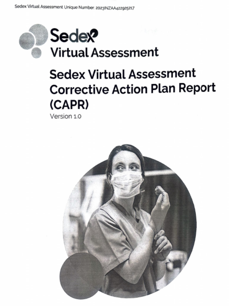 Sedex Virtual Assessment CAPR 2023 | PDF | Audit