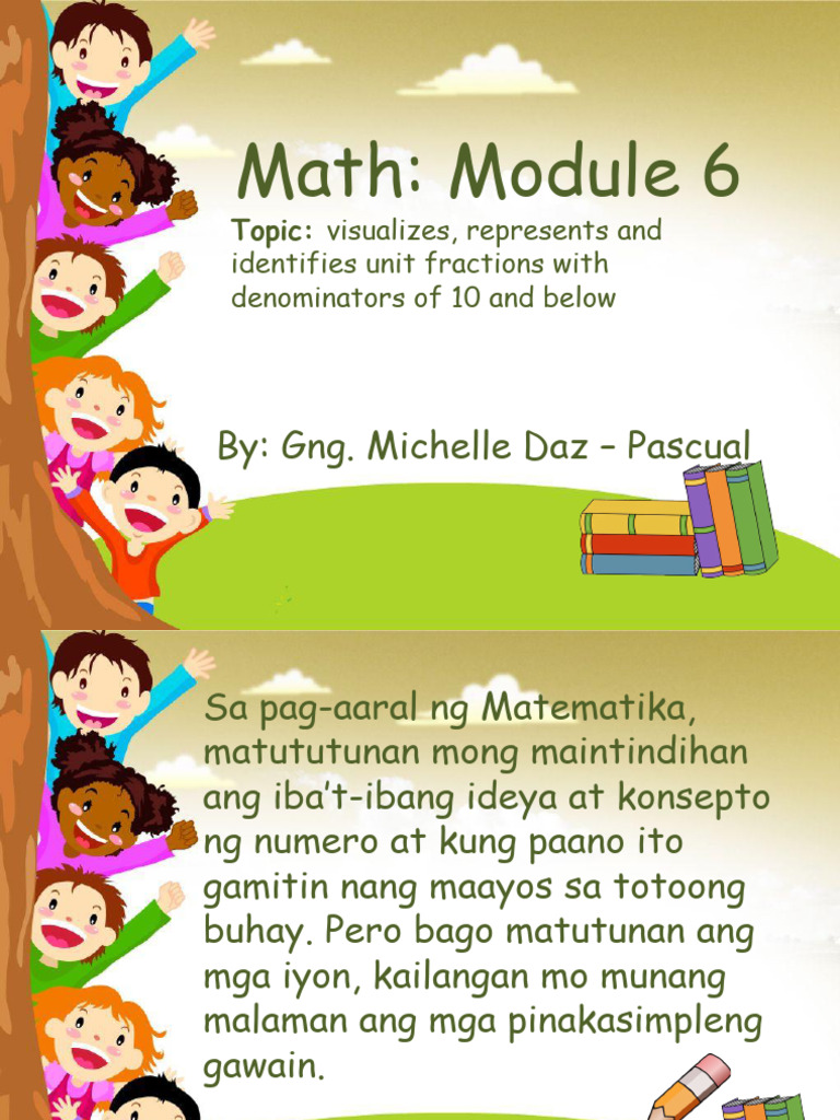 3rdgrading Math Module6 Visualizes Represents And Identifies