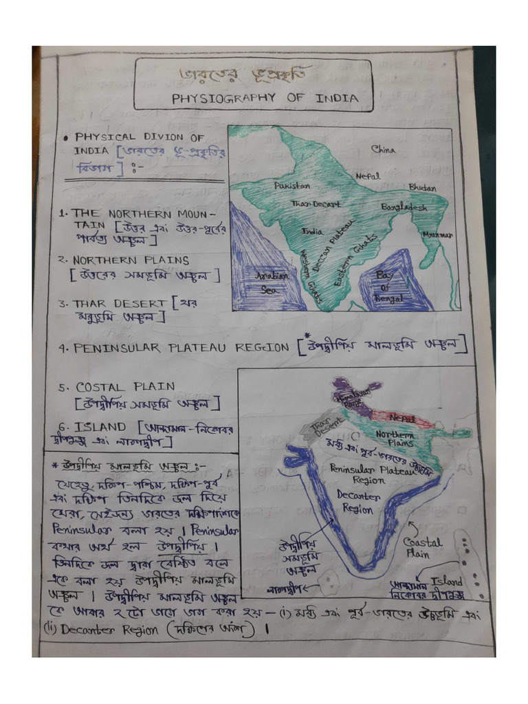 Physiography of India | PDF