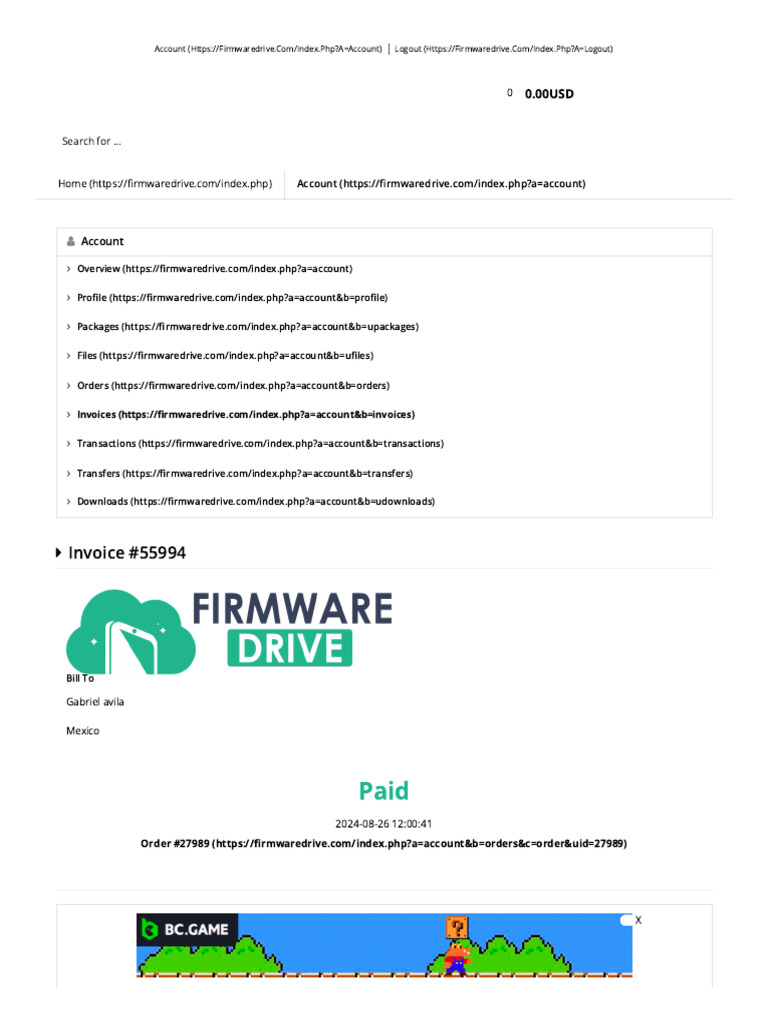 Invoices Firmware Drive PDF