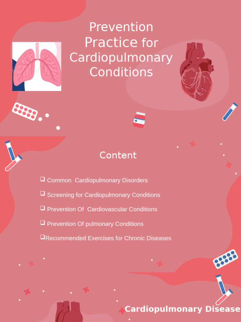 Prevention Practice For Cardiopulmonary Conditions | PDF | Chronic ...