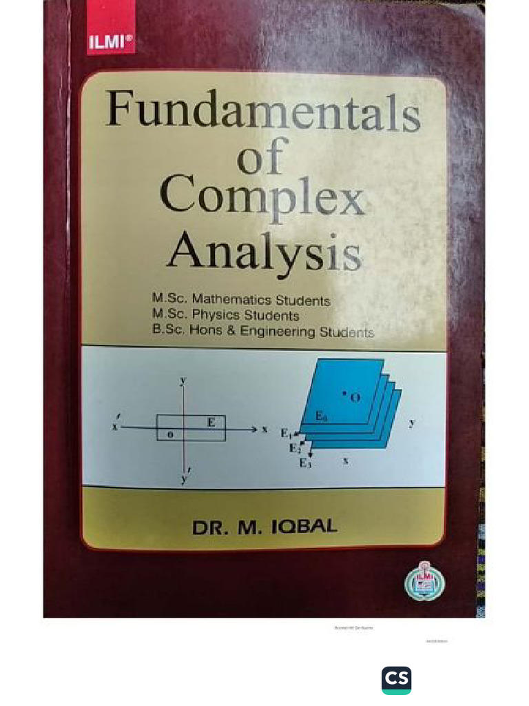 Complex analysis full book dr iqbal pdf