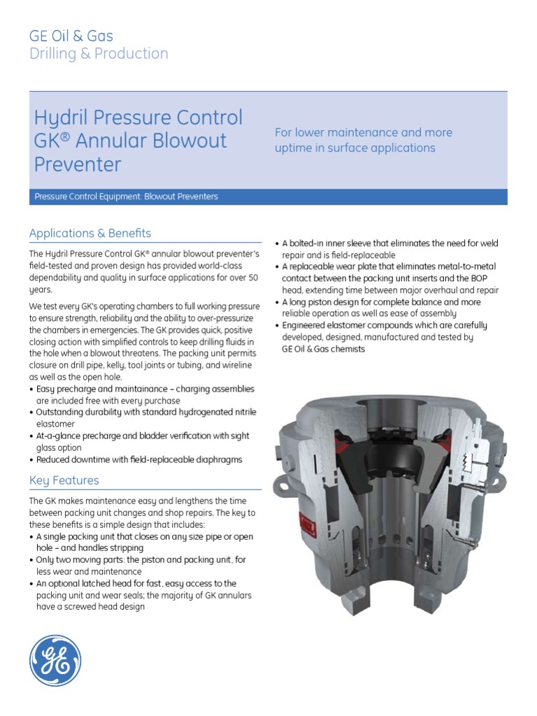 Ge Hy Gkbop FS 080610 | PDF | Blowout (Well Drilling) | Mechanical ...