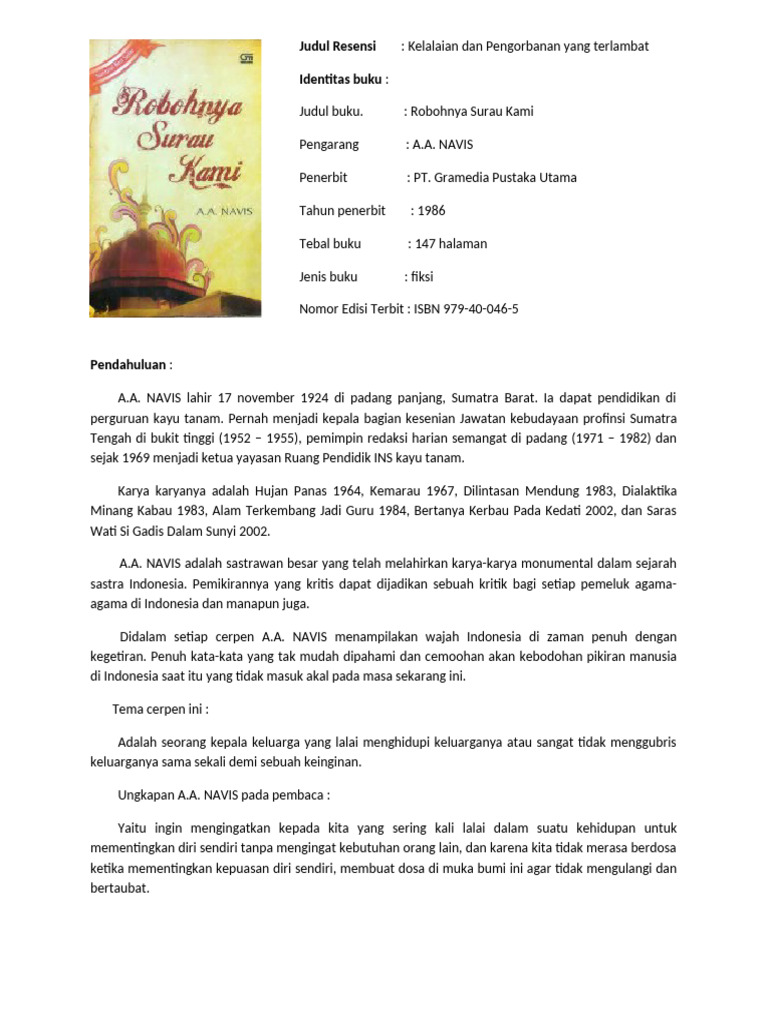 Robohnya Surau Kami Pdf