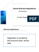 International Business Negotiations: An Overview