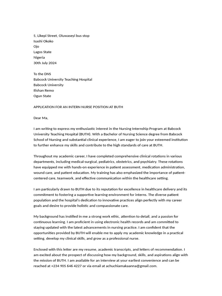 NURSING SCHOOL APPLICATION LETTER EXAMPLES visual data 8