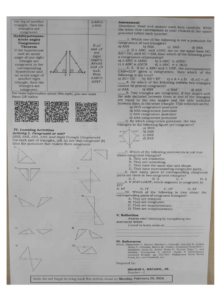 Las Math 8 | PDF