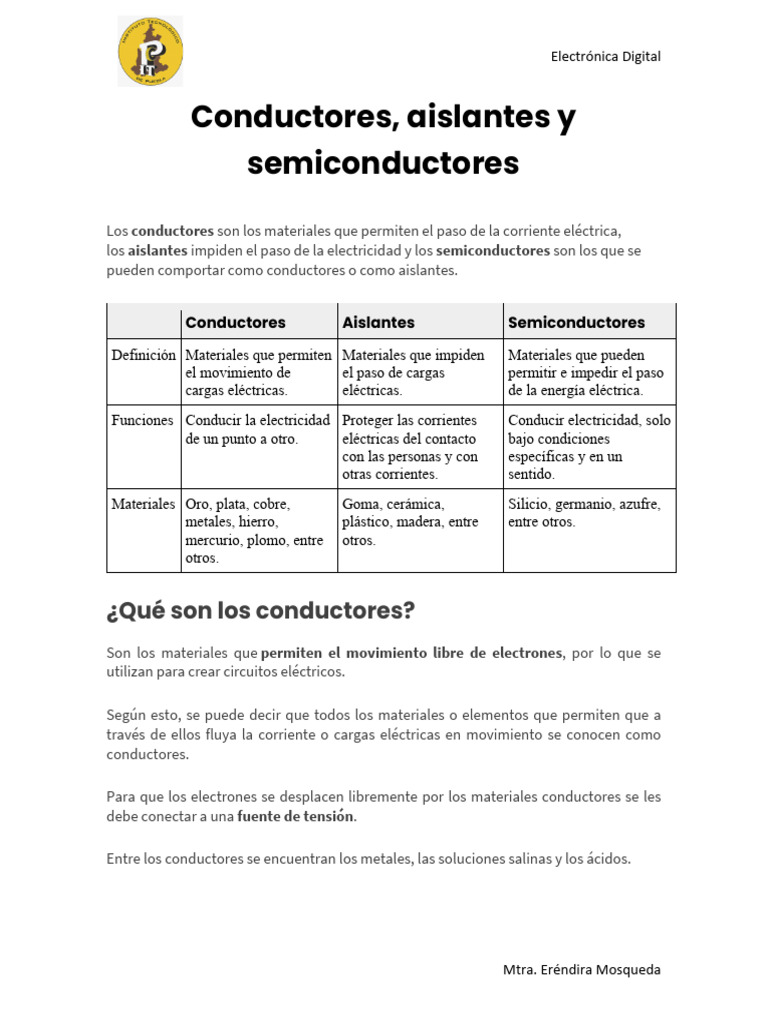 Conductores y Aislantes | PDF