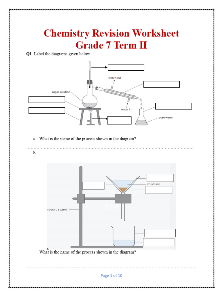 Grade 7 Term 2 Revision Worksheet 24 PDF