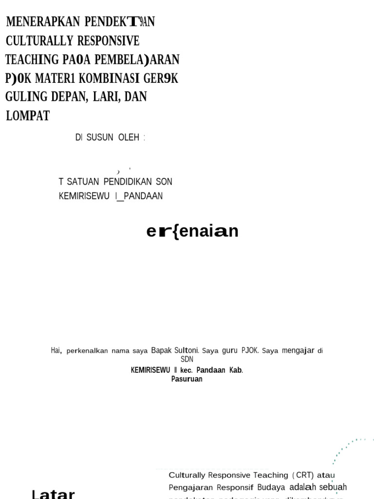 Pembelajaran CRT yang Dirancang Berdasarkan...