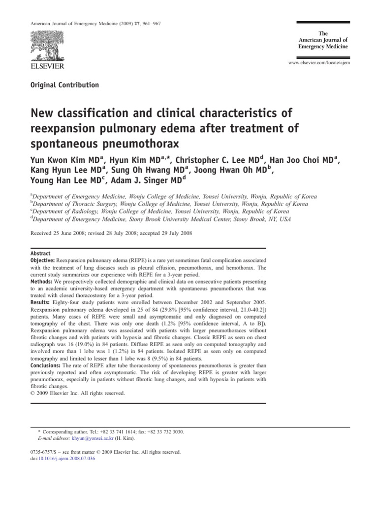 New Classification and Clinical Characteristics REPE | PDF
