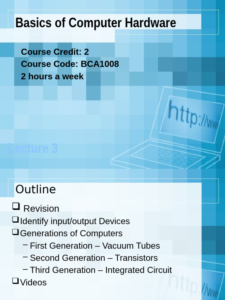 Hardware Lect 3 | PDF