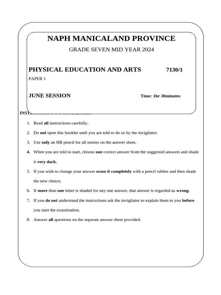 Naph P.E & Arts | PDF