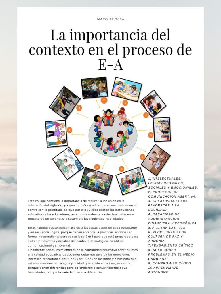 La Importancia Del Contexto en El Proveso de E-A | PDF