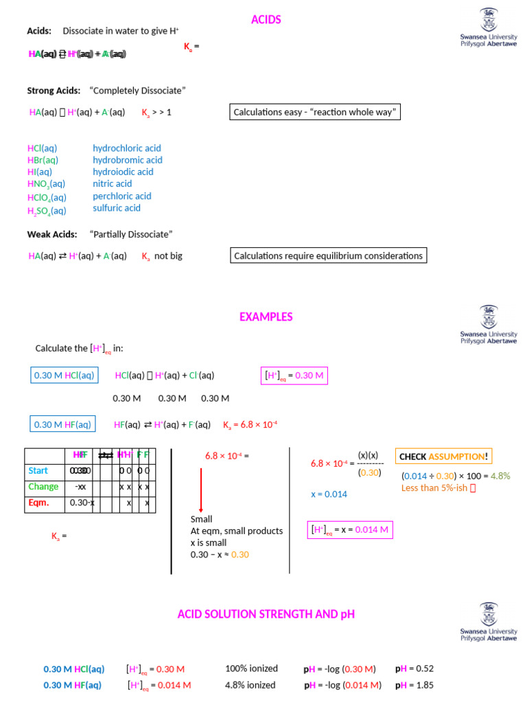 Acid-Base Chemistry: Strengths and pH | PDF | Hydroxide | Acid