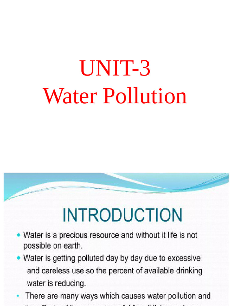 Water Pollution | PDF