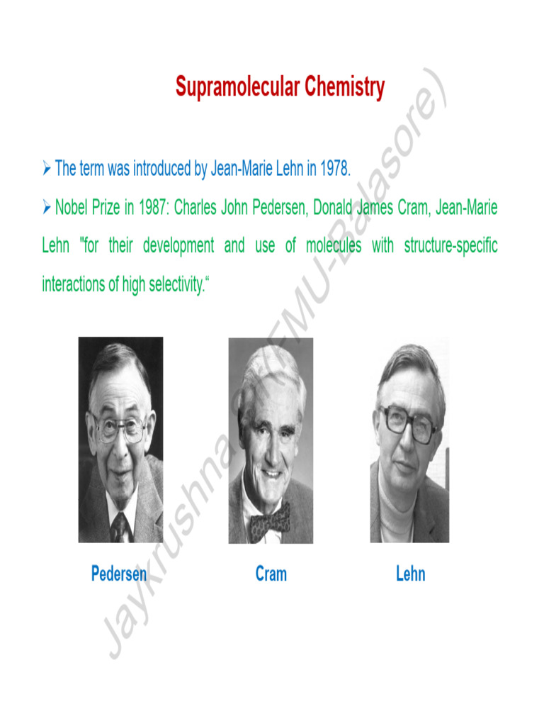 Introduction to Supramolecular Chemistry | PDF | Supramolecular ...