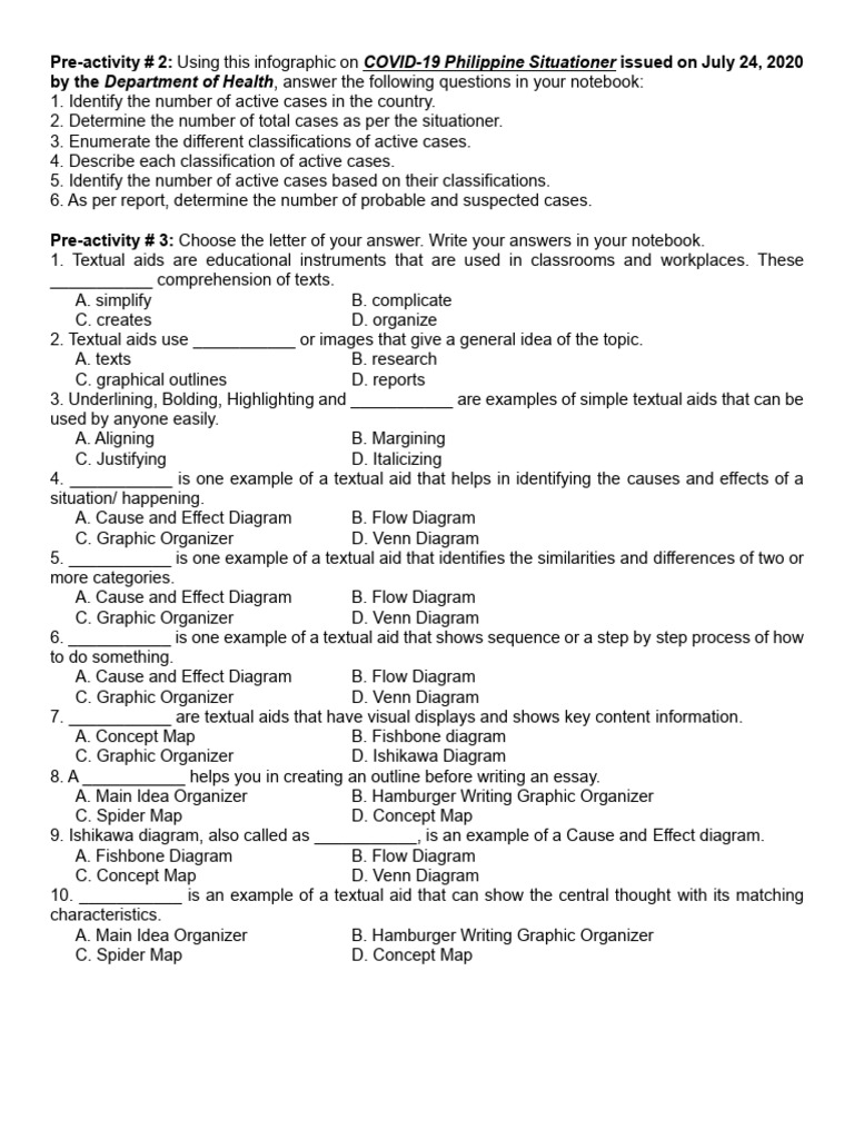 Q1melc2 Pre Activity | PDF