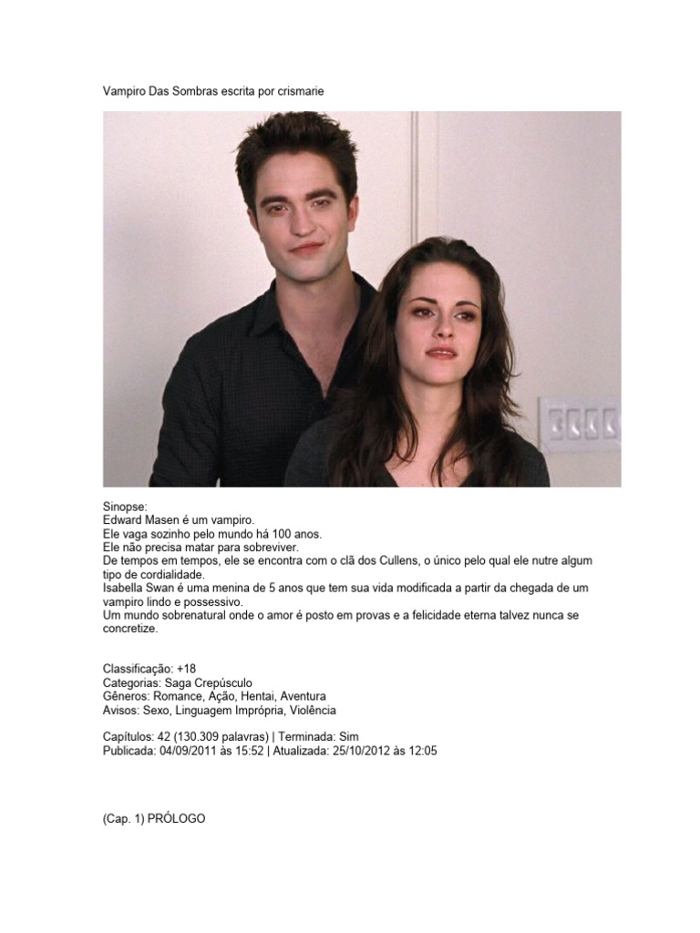 Crismarie - Vampiro Das Sombras | PDF, image size:768x1024