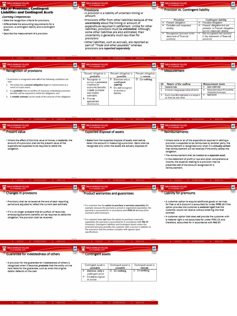 Pas 37 Provisions Contingent Liab Contingent Assets | PDF | Guarantee ...