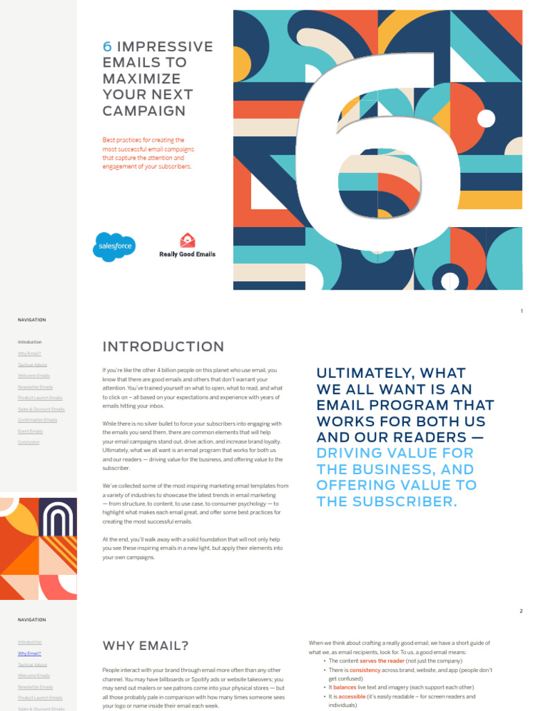 6 Impressive Emails To Maximize Your Next Campaign | PDF