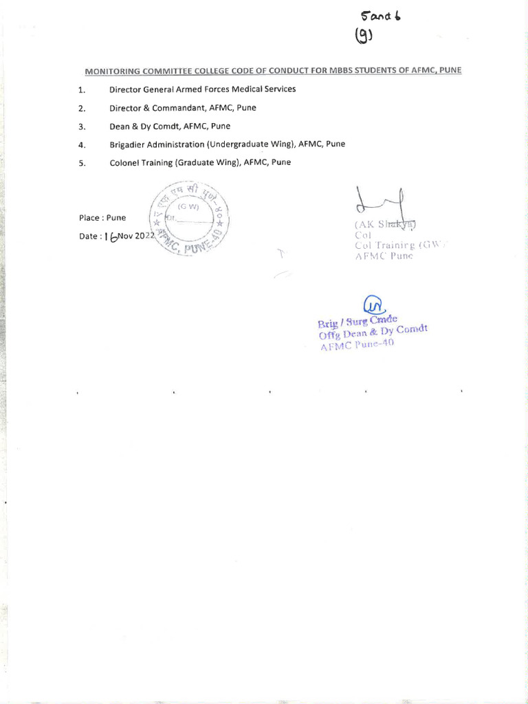 7.1.9 Code of Conduct Afmc | PDF