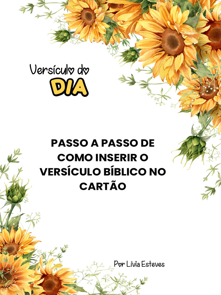 Versículo Do Versículo Do: Passo A Passo de Como Inserir O Versículo ...