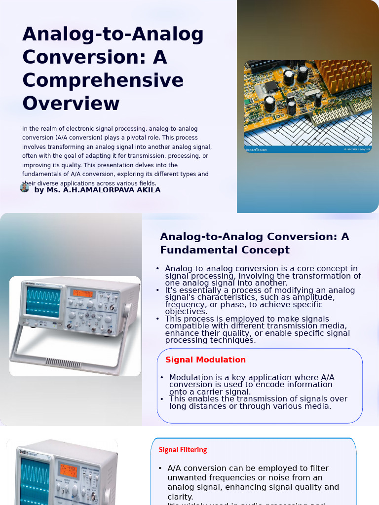 Analog To Analog Conversion Techniques
