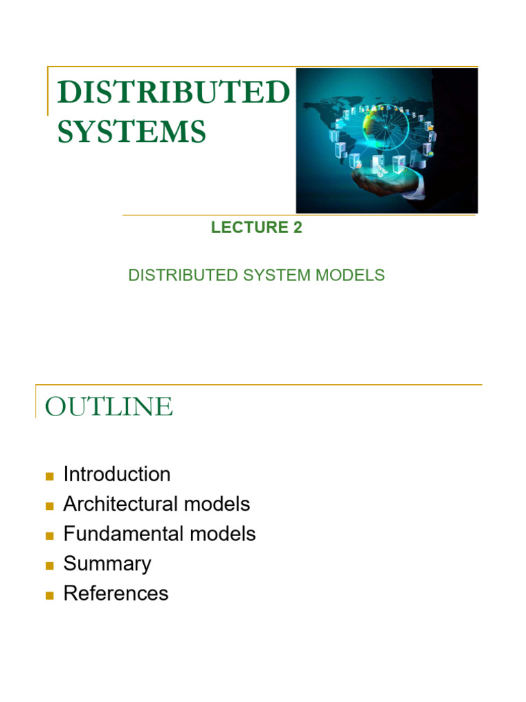 Lecture 2 - Distributed System Models | PDF