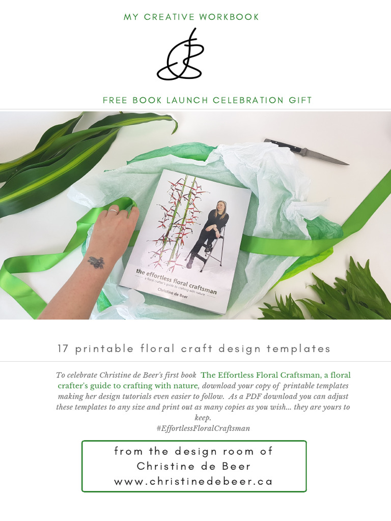 17 Printable Floral Craft Design Templates | PDF